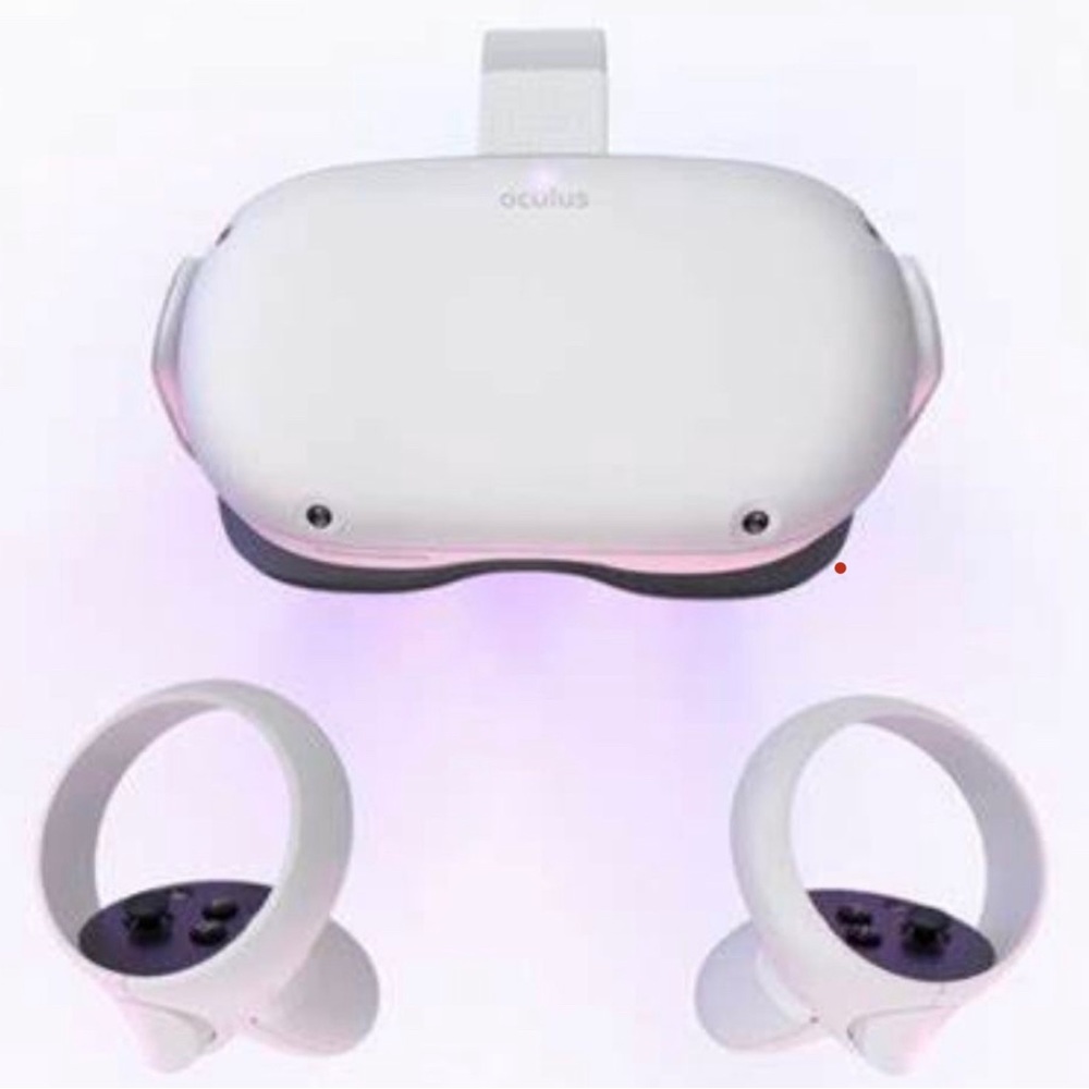 Oculus quest 2 with golf stick attachment